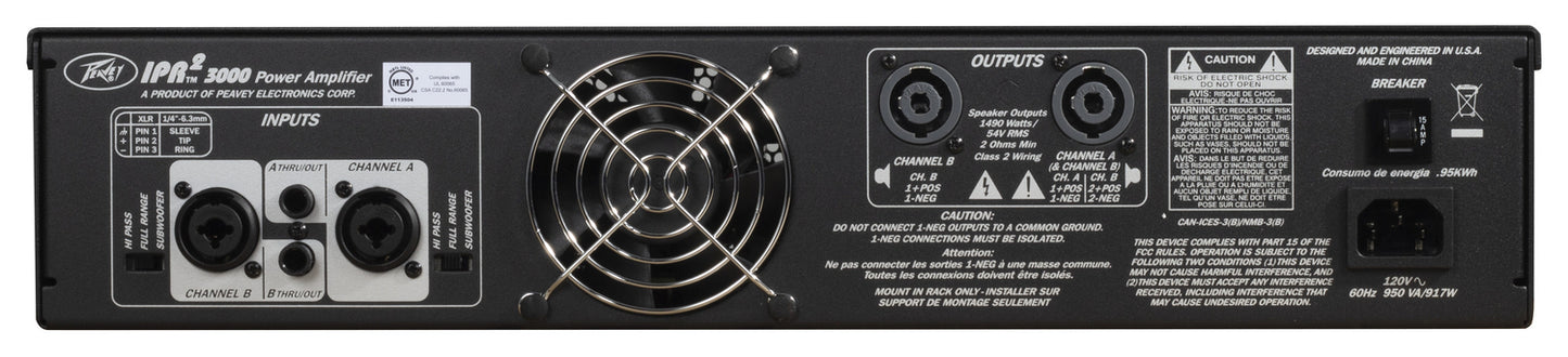 Peavey Lightweight Power Amplifier IPR2-3000