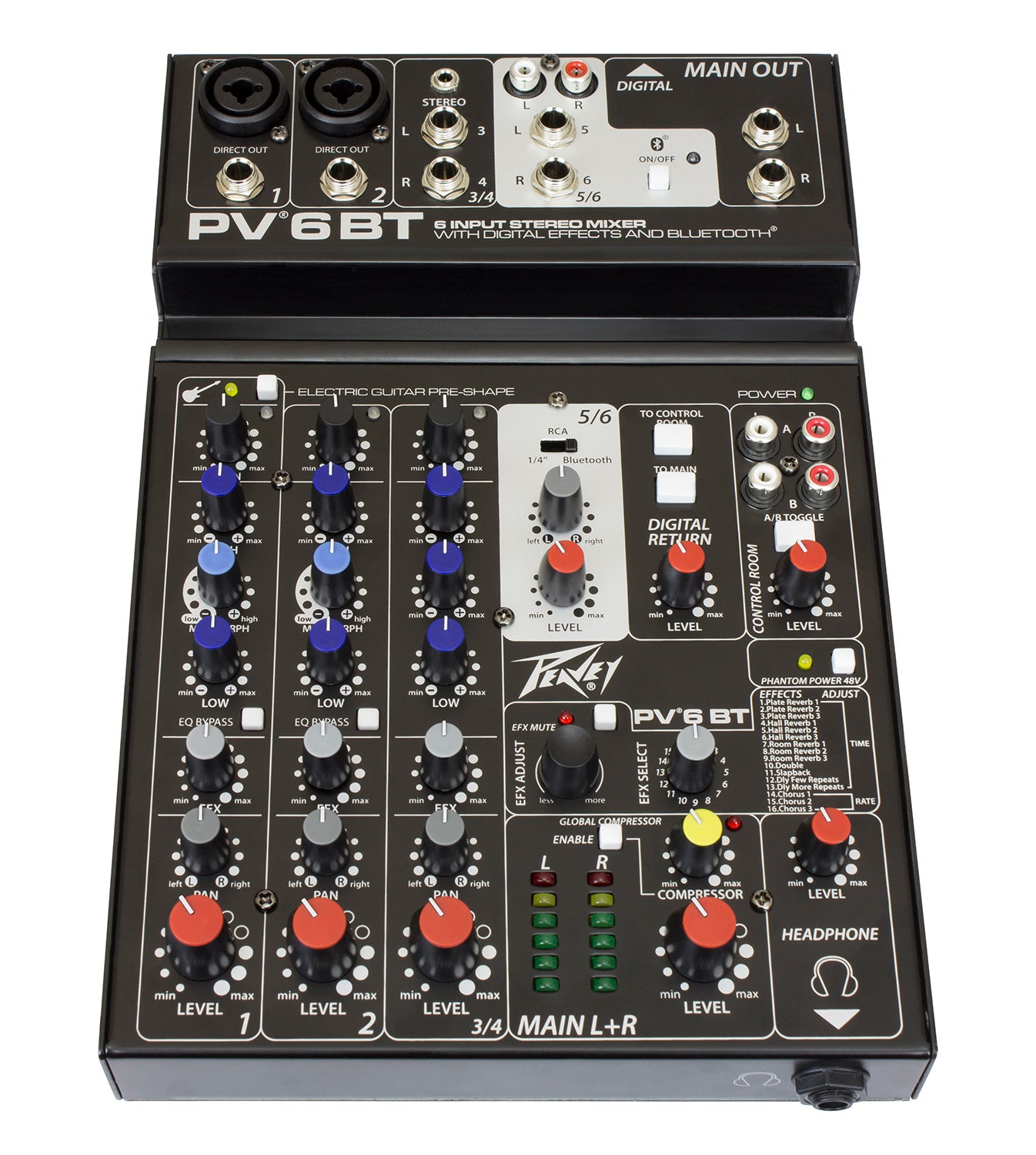 Peavey Analog Input Mixer PV6-BT