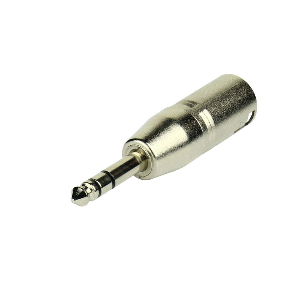 Tecnix XLR Male to Stereo 1/4" Silver Chassis Adapter TAD-XLR-M-MJ