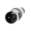 Tecnix 3-Pin Male XLR Black Chassis Connector TCON-NBXLR-M