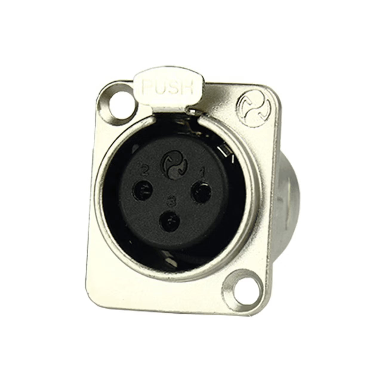 Tecnix 3-Pin Female XLR Chassis Mount Connector TCON-NSXLR-FC