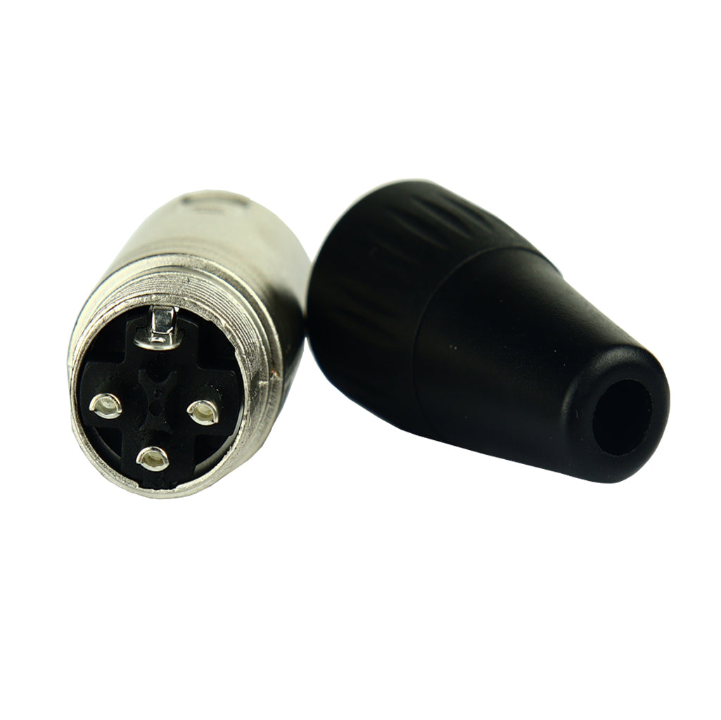 Tecnix 3-Pin Male XLR Silver Chassis Connector TCONS-XLR-M