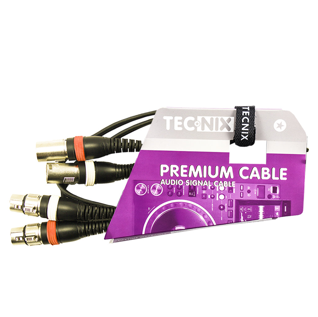 Tecnix Dual XLR Cable TS-2XLRM-2XLRF- 1.5M