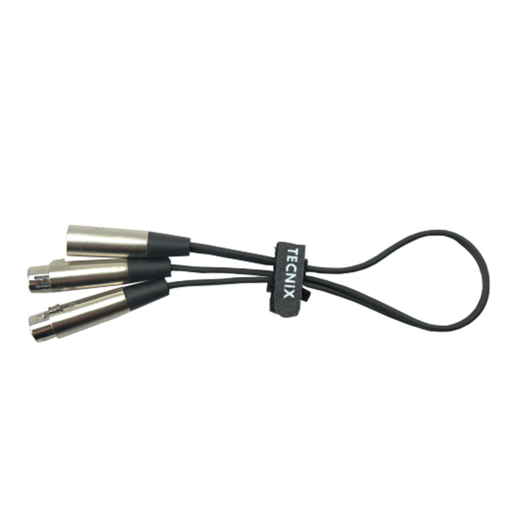 Tecnix Dual XLR Cable TY-XLRM-2XLRF- 0.5M