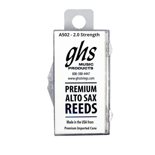 GHS 2.0 Alto Saxophone Reeds Pack A502