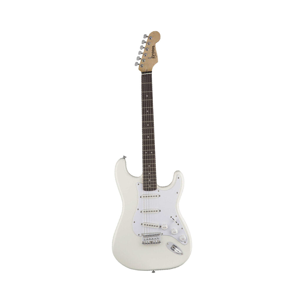 Barros Electric Guitar Strat Shape White BE-SSS-WH