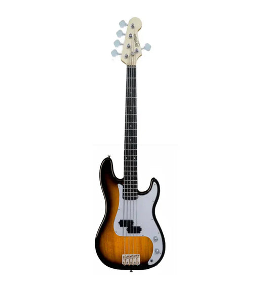 Barros Bass Guitar Strat Shape Sunburst BE-PB-SB