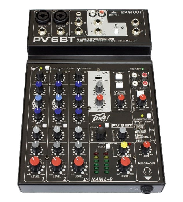 Peavey PV AT & BT Series USB Analog Mixer