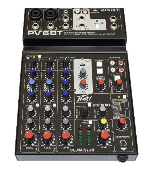Peavey PV AT & BT Series USB Analog Mixer