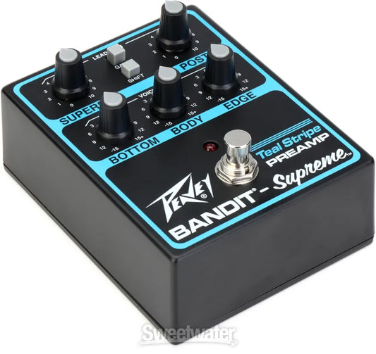 Peavey Bandit-Supreme Teal Stripe Preamp Pedal