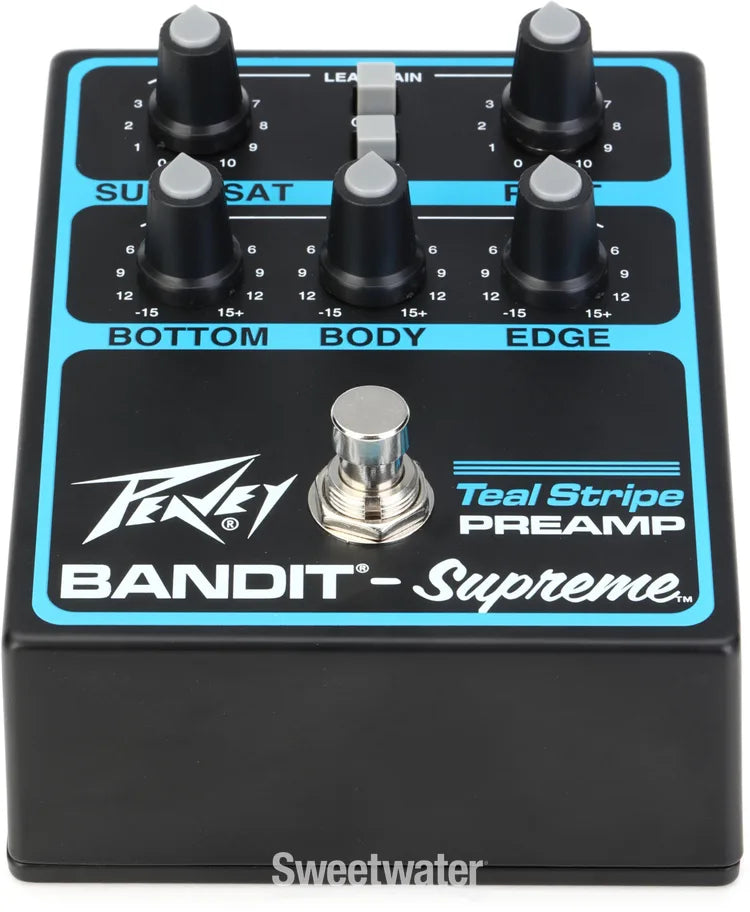 Peavey Bandit-Supreme Teal Stripe Preamp Pedal