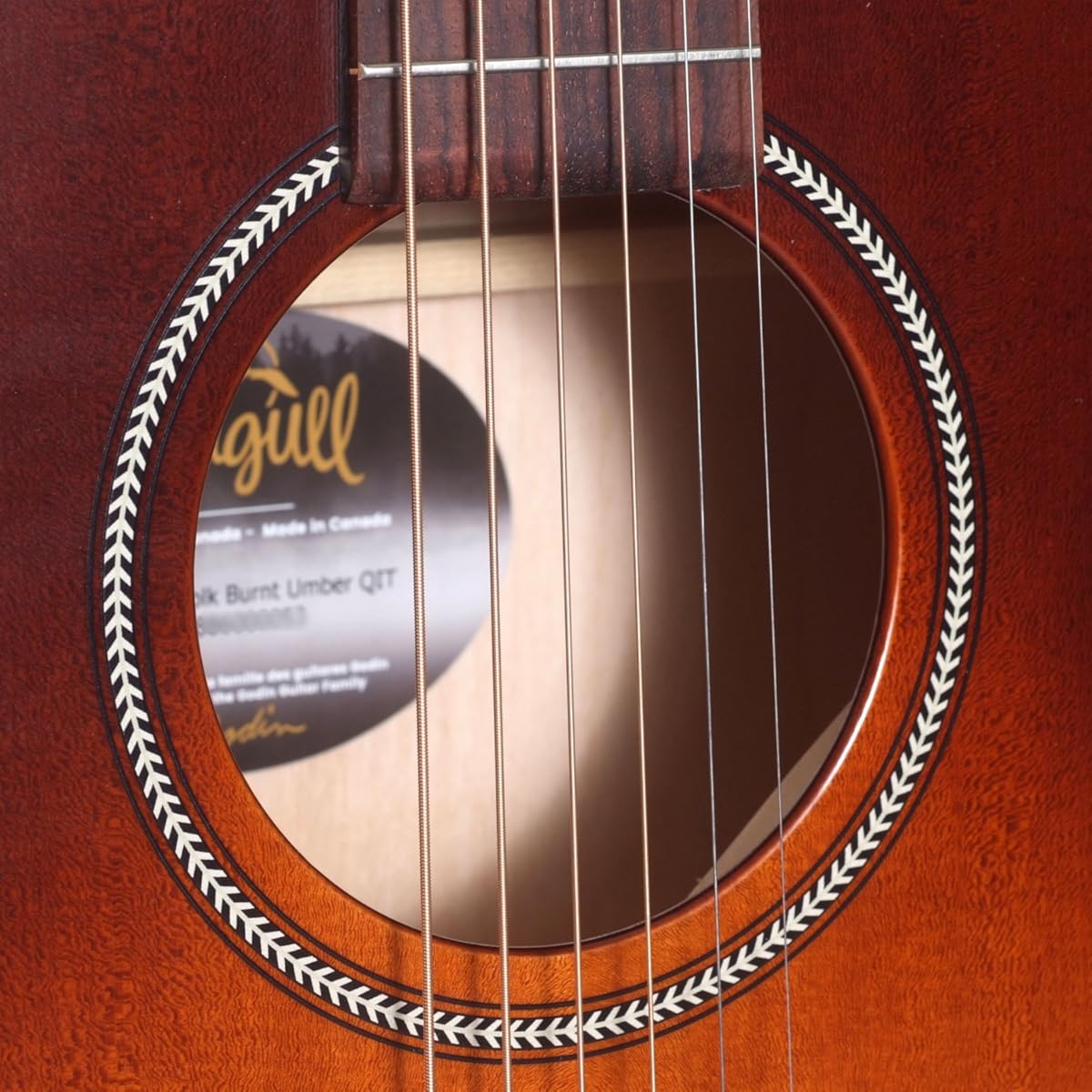Seagull Acoustic Electric Folk Guitar - 041886 Burnt Umber