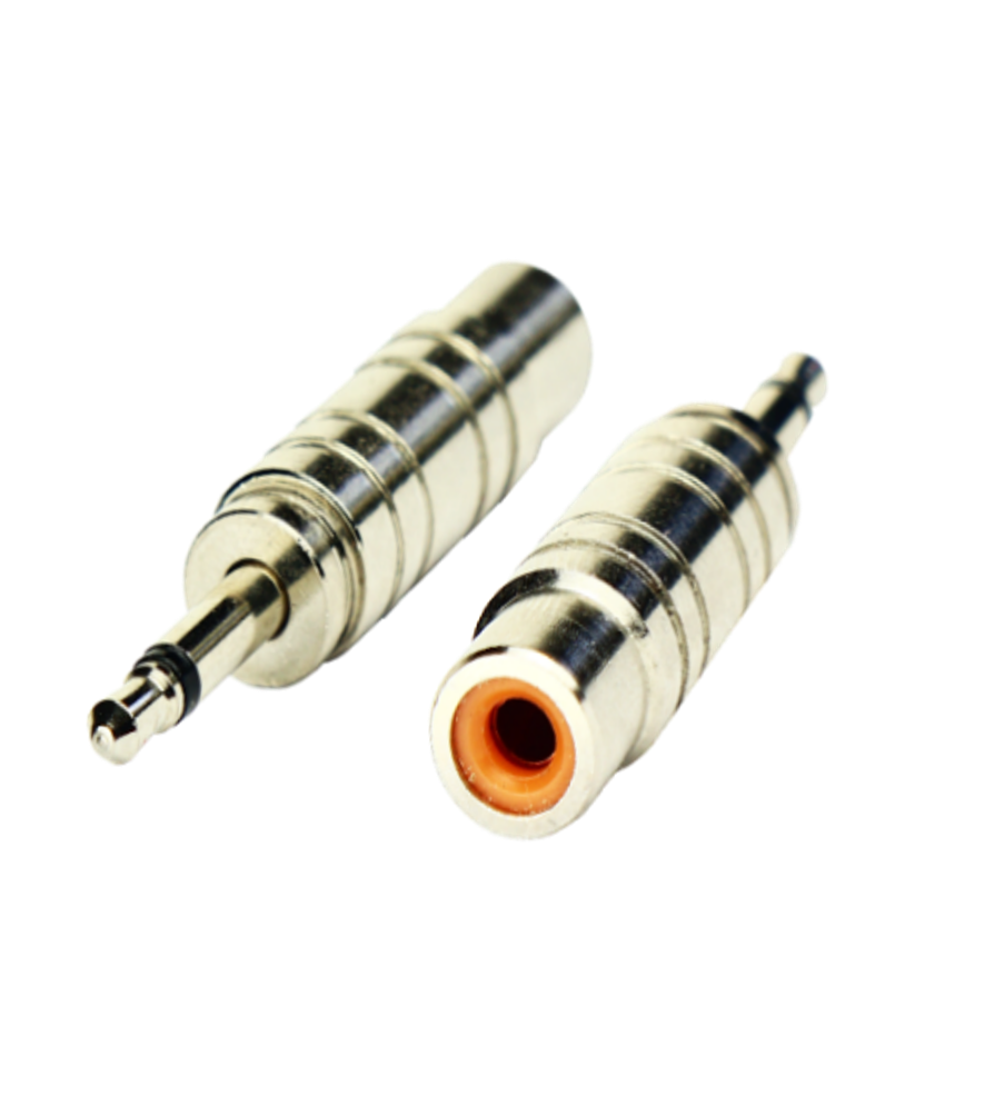 Mini Jack Male – RCA Female Silver Chassis Adapter TAD-MJ-RF