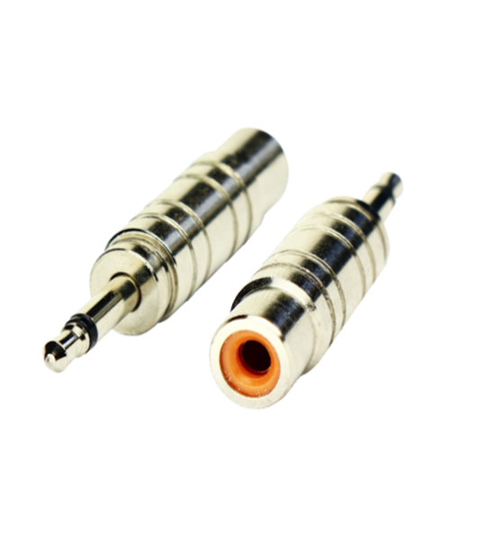 Mini Jack Male – RCA Female Silver Chassis Adapter TAD-MJ-RF
