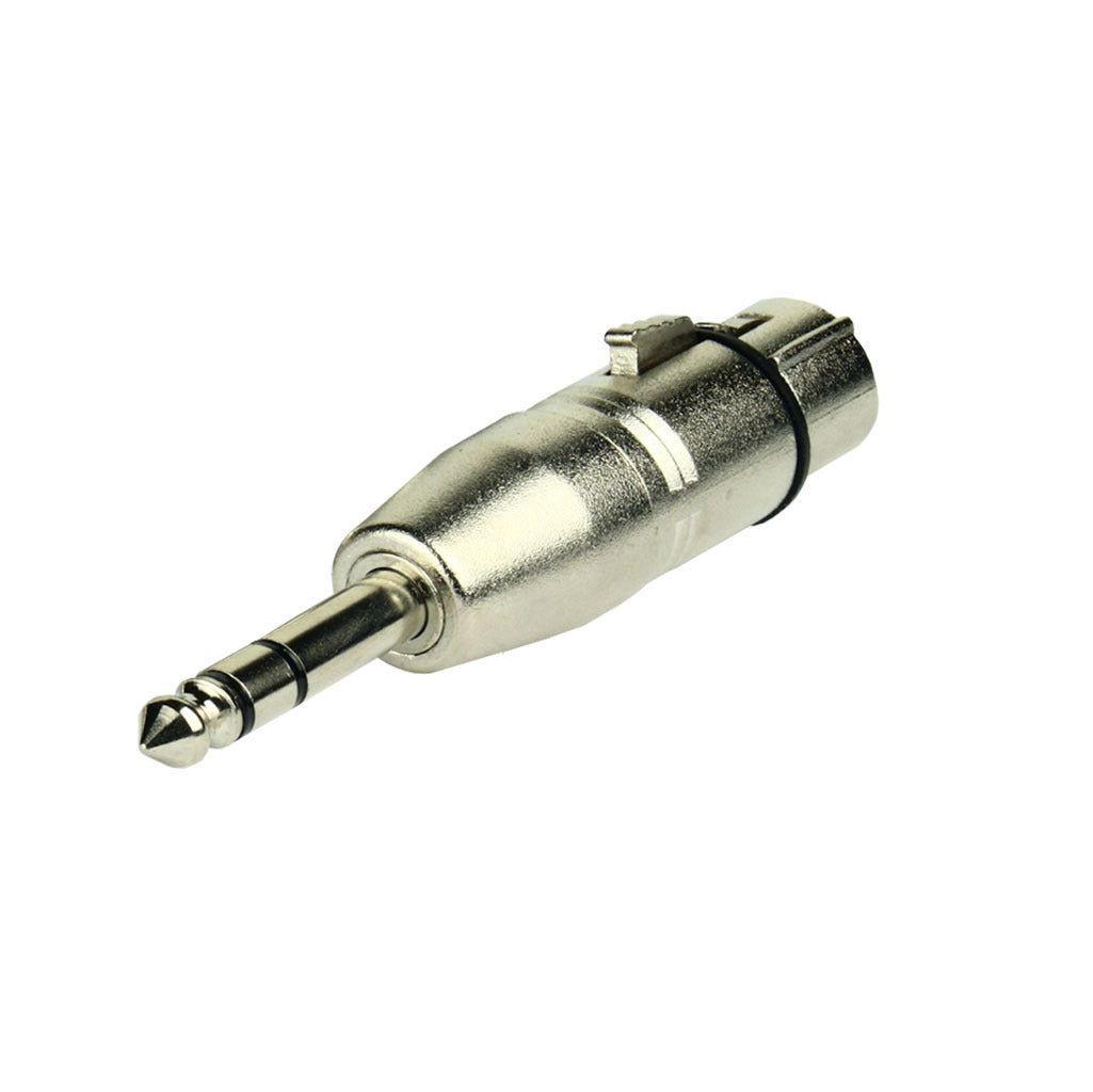 Tecnix XLR Female - Stereo 1/4" Silver Chassis Adapter TAD-XLR-F-MJ