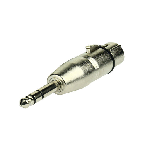 Tecnix XLR Female - Stereo 1/4" Silver Chassis Adapter TAD-XLR-F-MJ