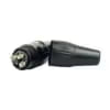 Tecnix 3-Pin Male XLR Black Chassis Connector TCON-NBXLR-M