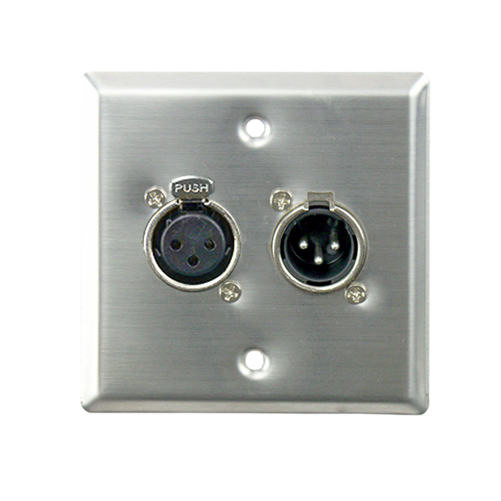 Tecnix Panel Box Wall Mount Close Lid TPB-2XLRM-2XLRF-CL