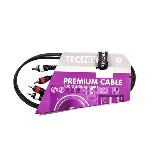 Tecnix 2RCA male - 2RCA male – 1.5m Dual RCA Cable TS-RCA-RCA-1.5M