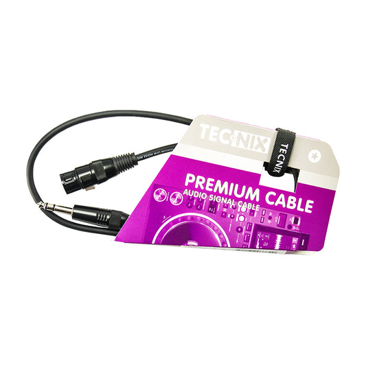 Tecnix XLR Stereo Cable TS-SJ-XLRF-1M