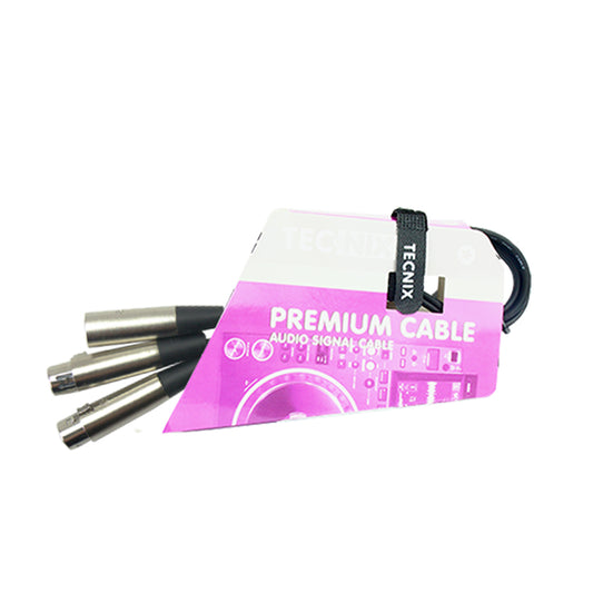 Tecnix Dual XLR Cable TY-XLRM-2XLRF- 0.5M