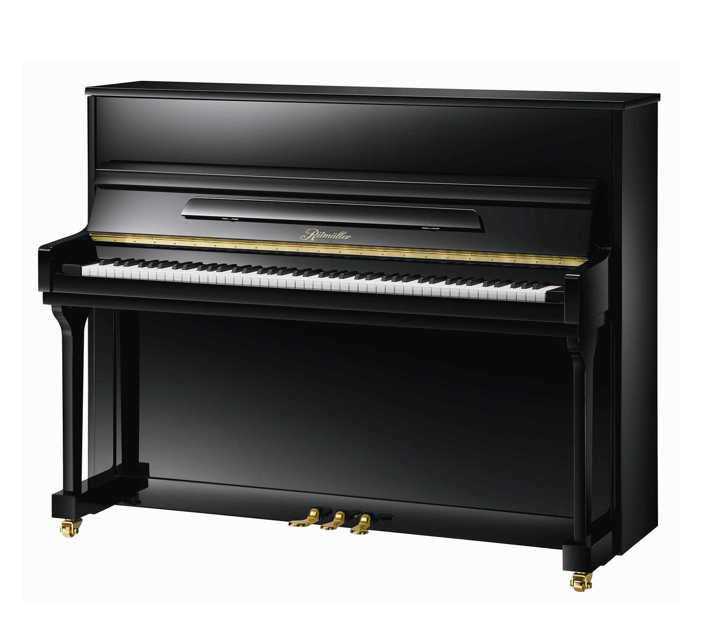 Ritmüller UP115R Upright Piano in Polished Ebony