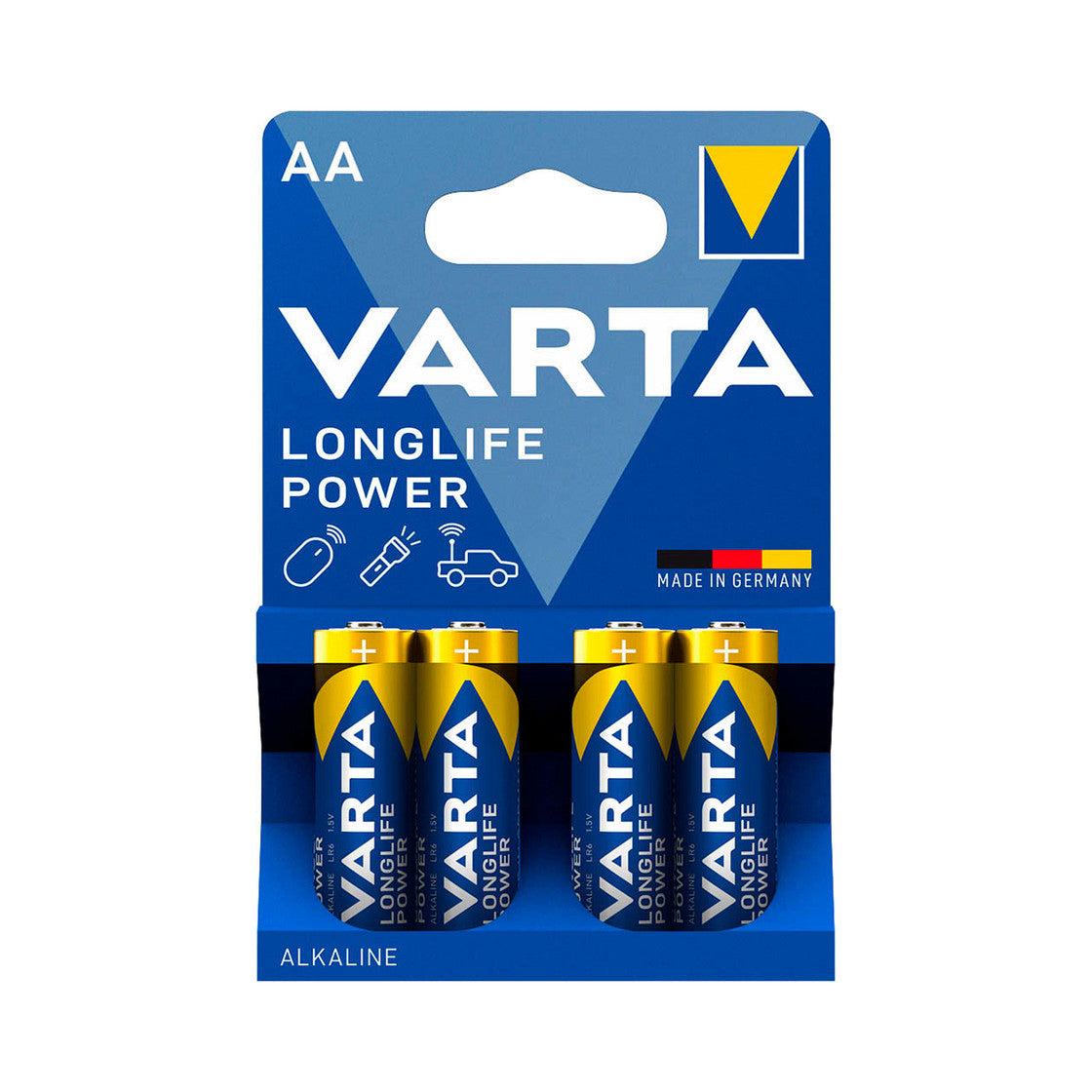Varta Longlife AA (LR06) Alkaline Batteries